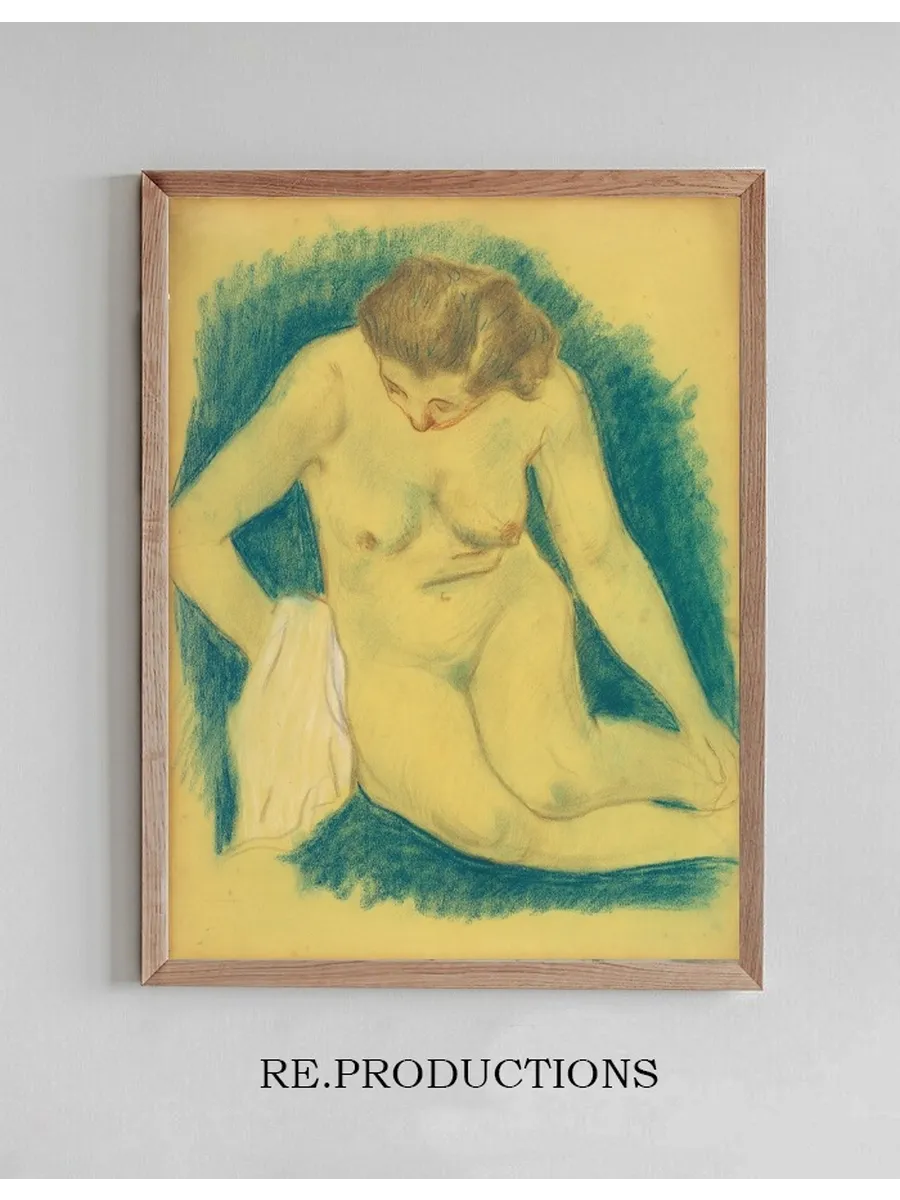Seated Nude Seen From Above