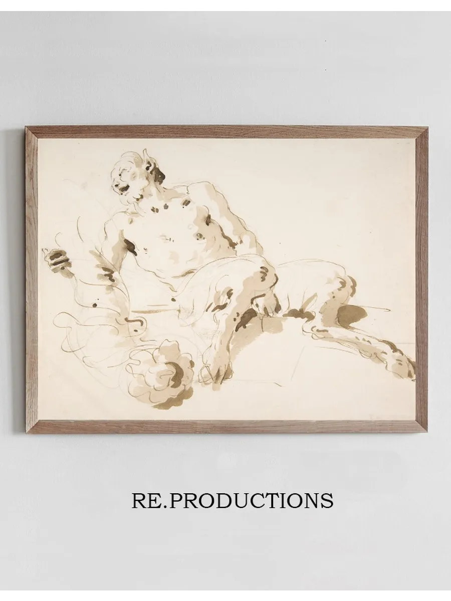 Seated Satyr Holding a Garland