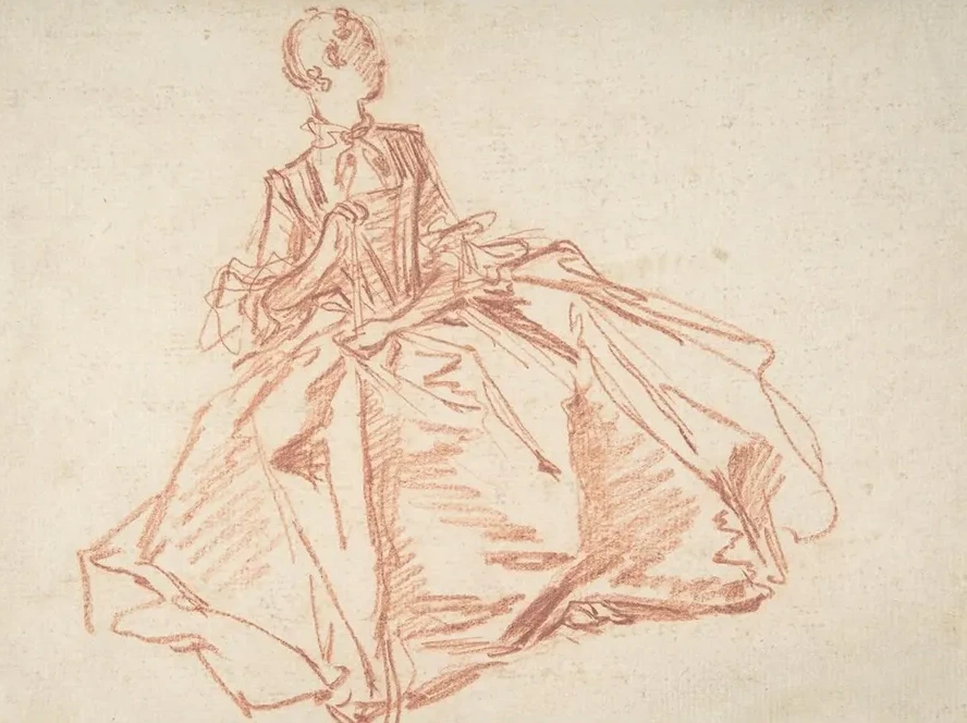 Seated Woman Holding a Fan