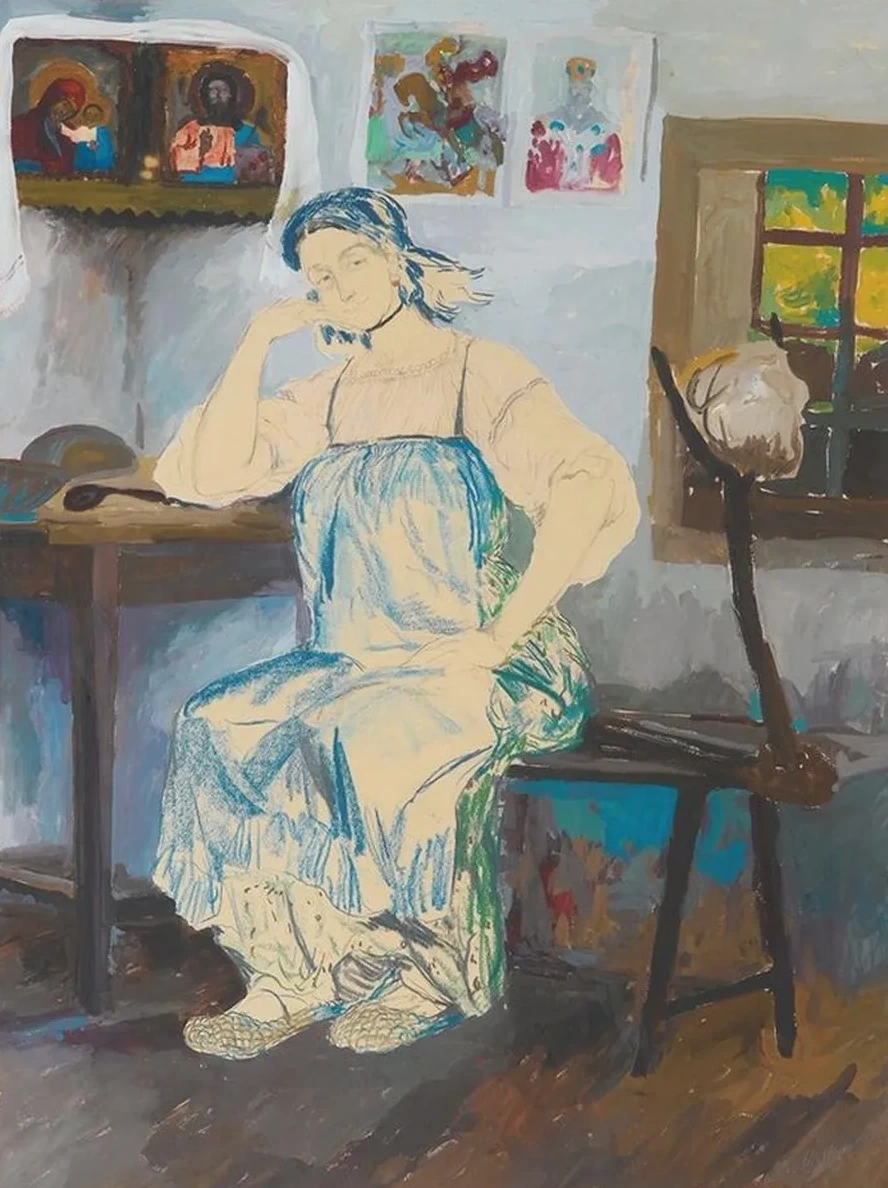 Seated Woman In An Interior