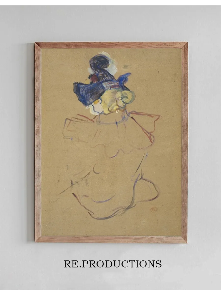 Seated Woman from Behind Study for Au Moulin Rouge