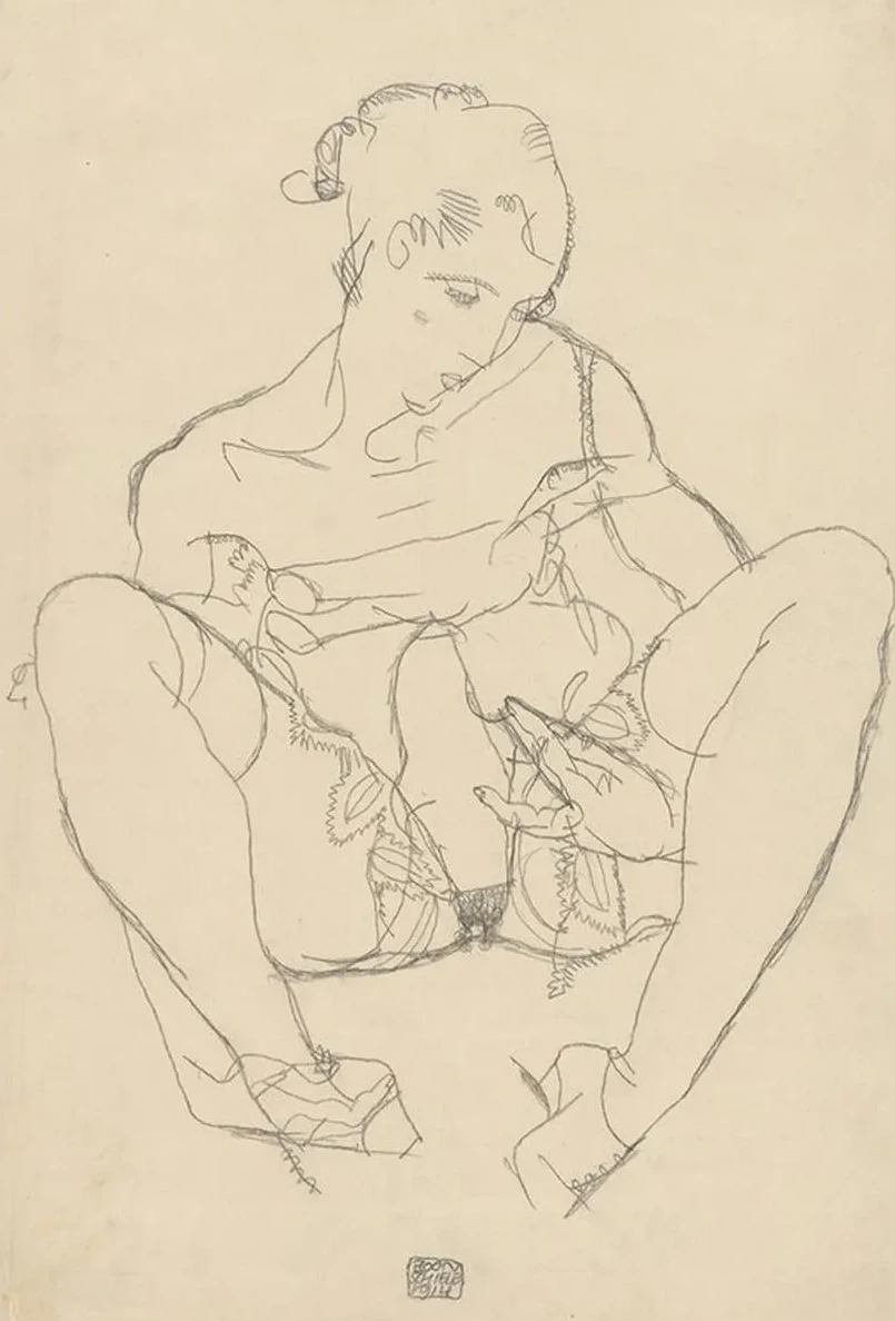 Seated Woman in Chemise