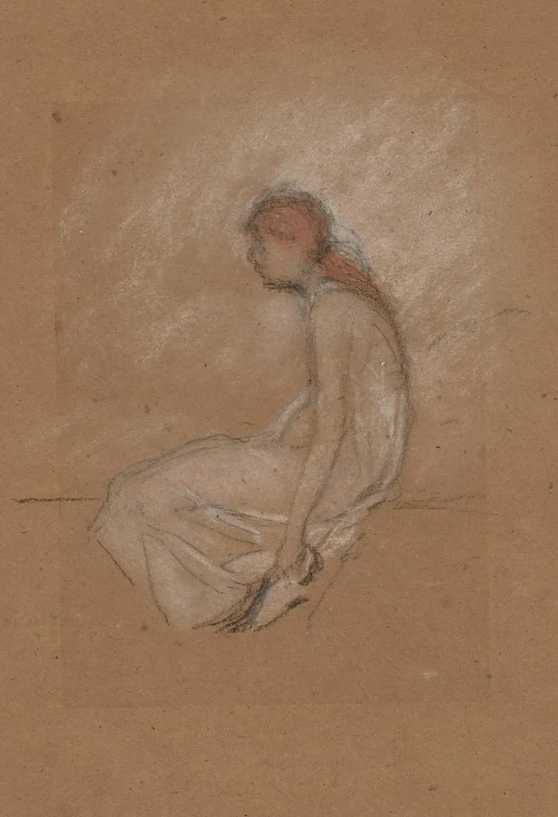 Seated Woman with Red Hair