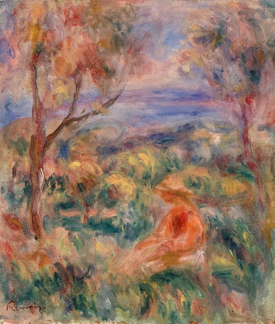 Seated Woman with Sea in the Distance (femme Assise Au Bord de la Mer)