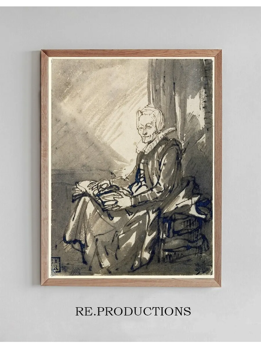 Seated Woman with an Open Book on her Lap
