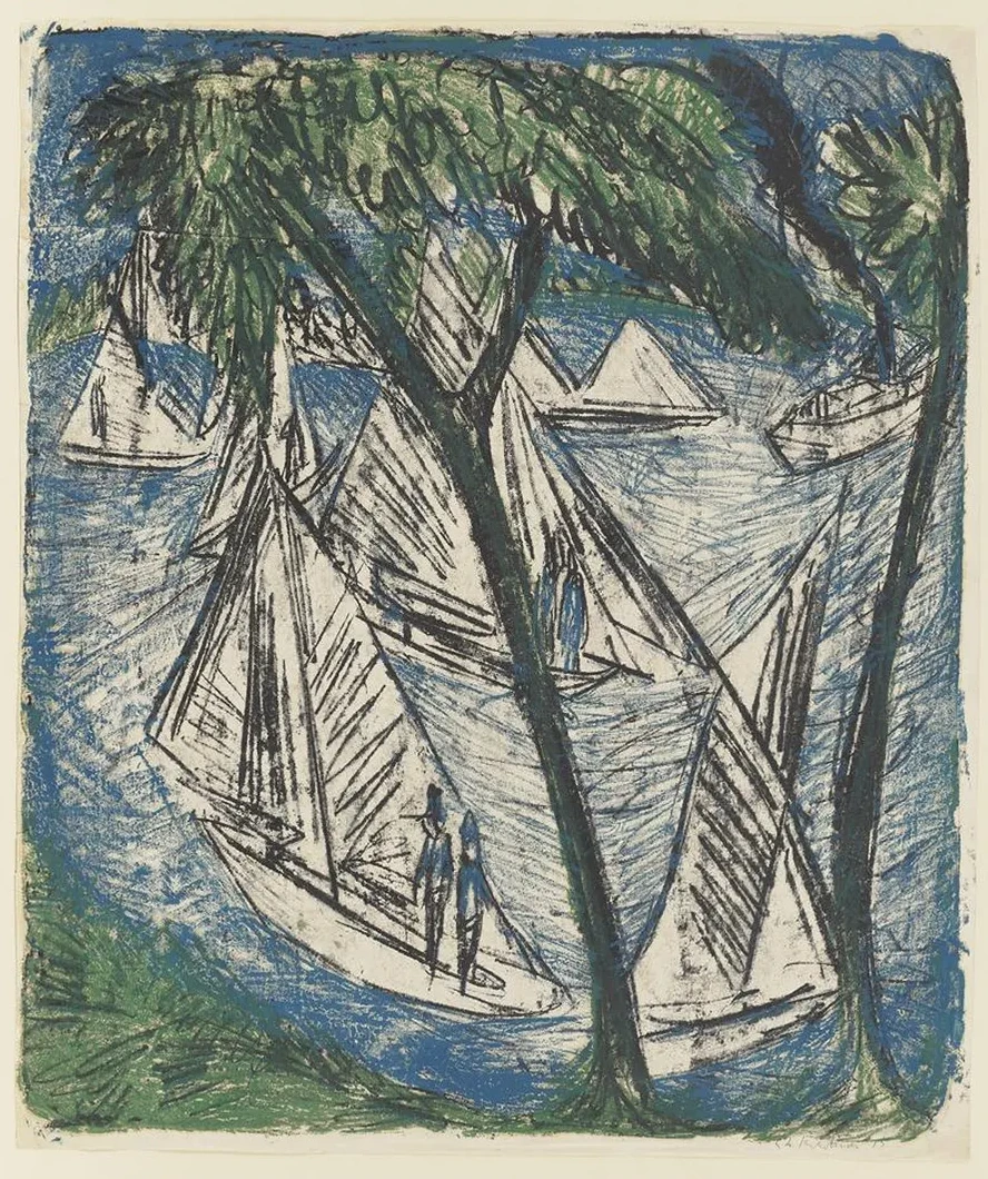 Segelboote Bei Gr Nau
