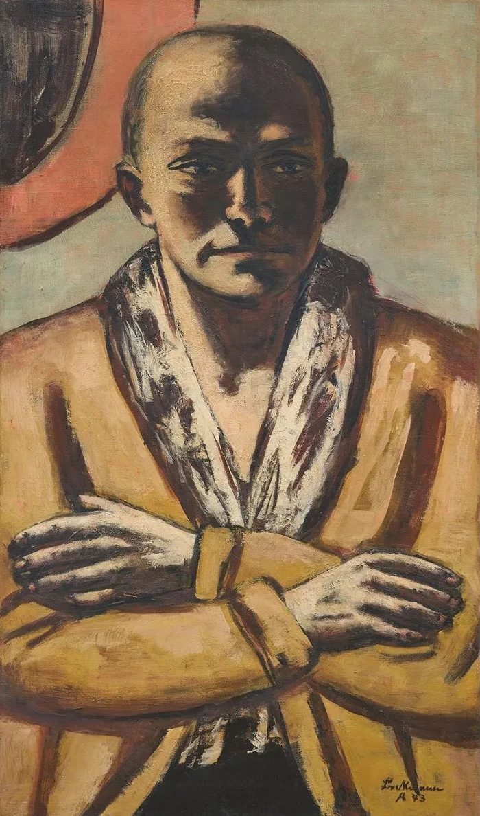 Selbstbildnis Gelb - Rosa