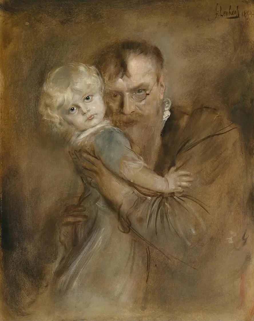 Selbstportrait Mit Tochter Marion