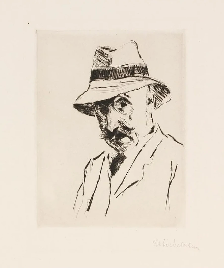Selbstportrait Mit Dem Hut Auf Dem Kopf