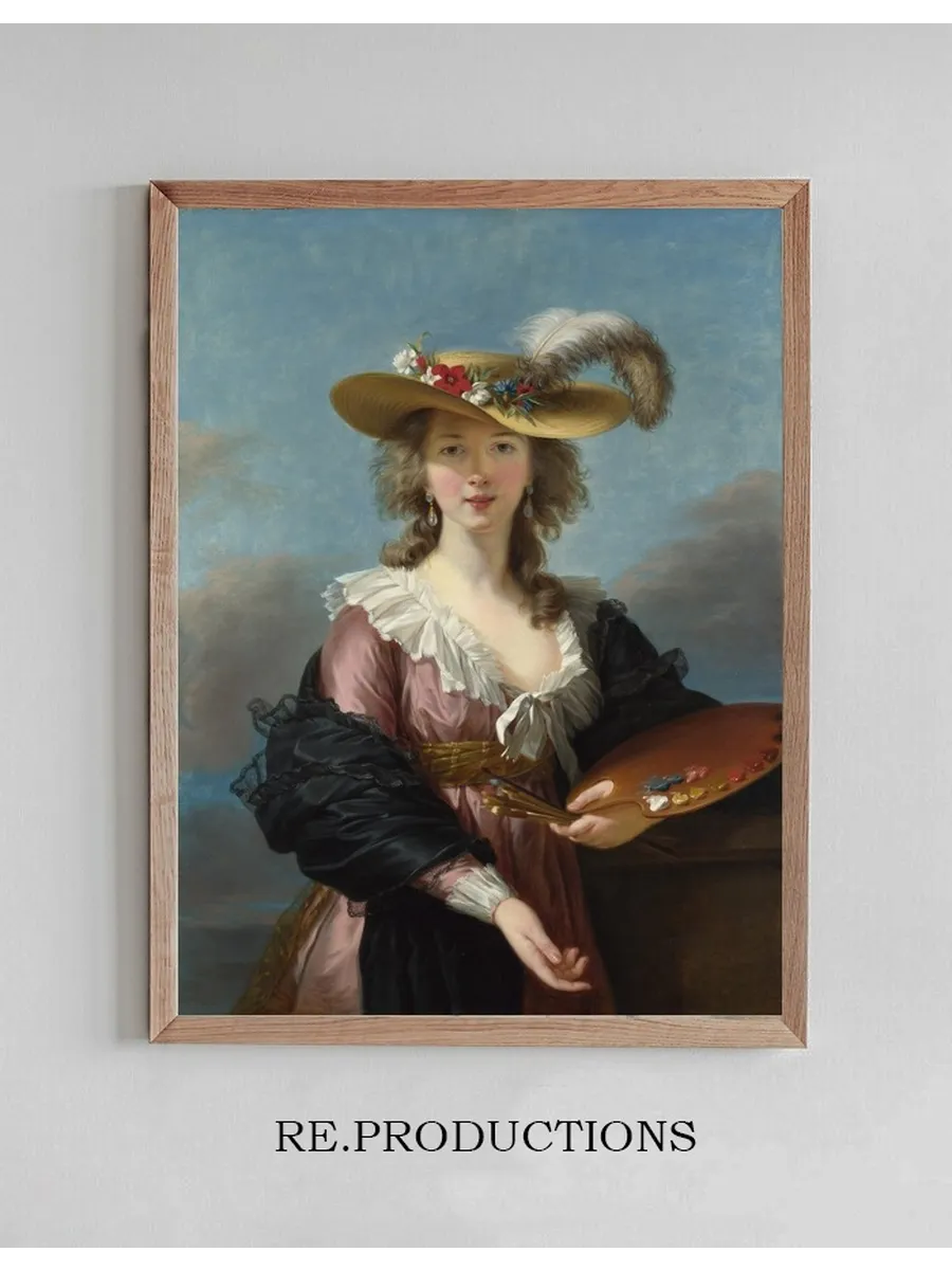 Self Portrait In A Straw Hat