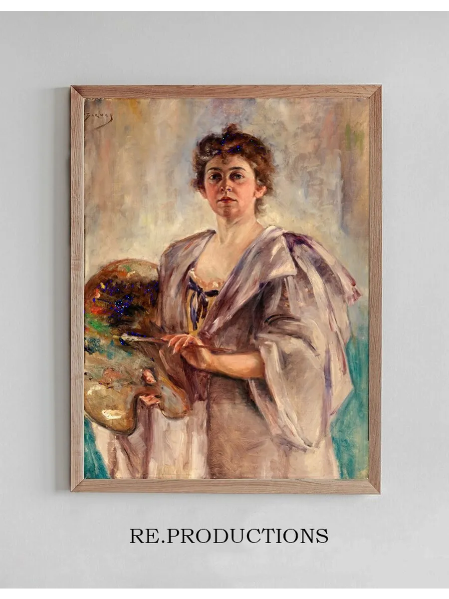 Self Portrait in Painting Robe