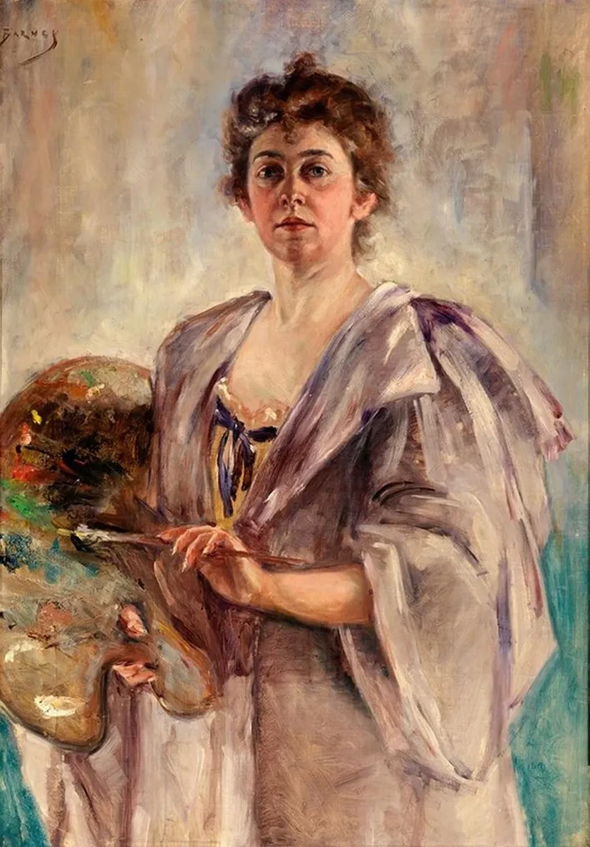 Self Portrait in Painting Robe