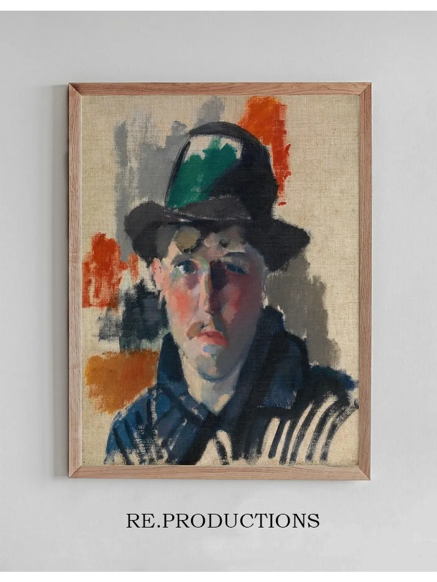 Self Portrait in a Green Hat