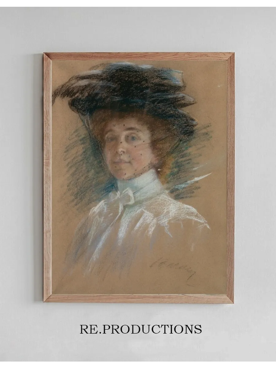 Self Portrait with Hat and Veil