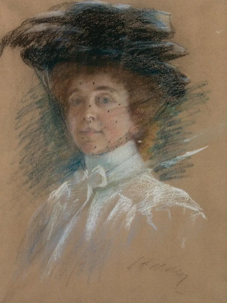 Self Portrait with Hat and Veil