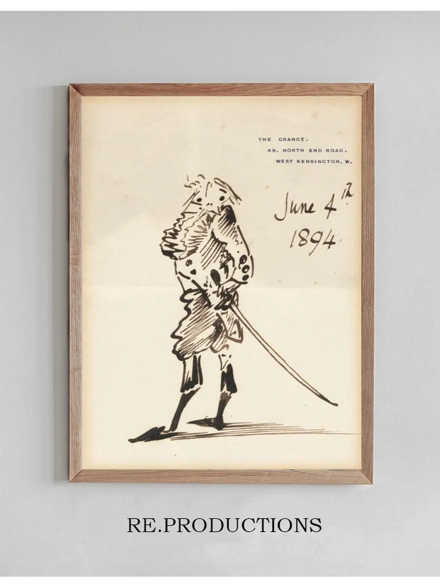 Self Caricature in Formal Dress on the Occasion of His Baronetcy
