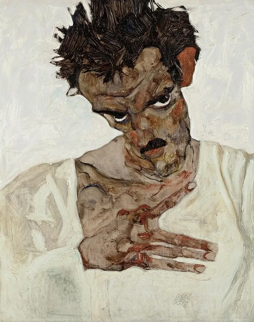 Self - Portrait With Lowered Head