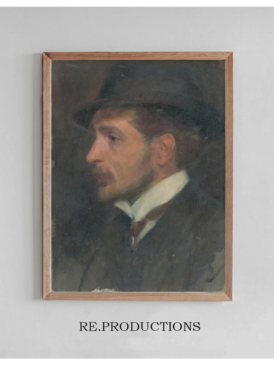 Self - Portrait from Profile in a Hat