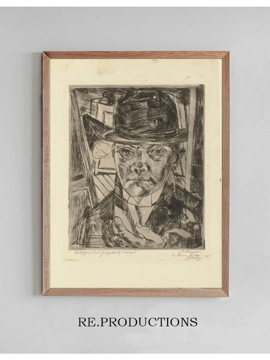Self - Portrait in Bowler Hat