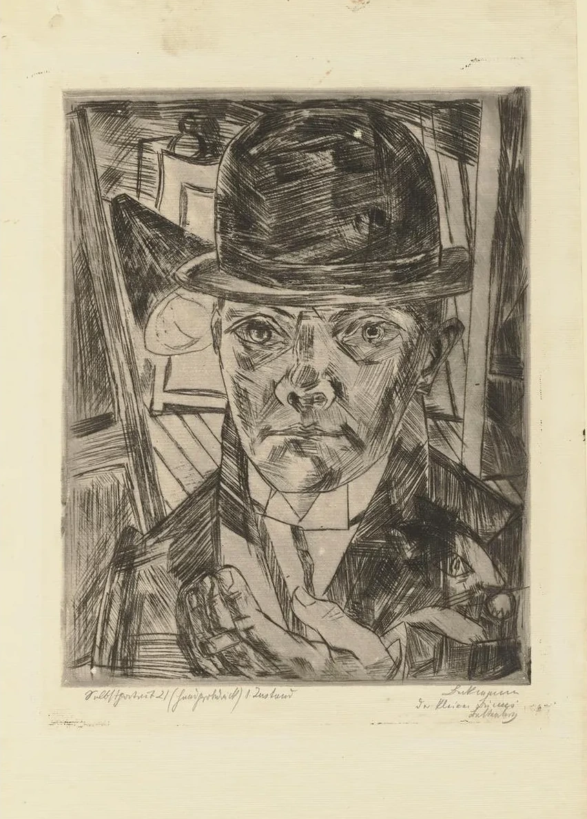 Self - Portrait in Bowler Hat