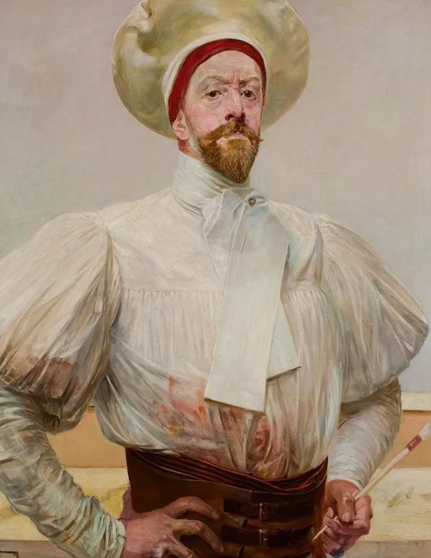 Self - Portrait in a White Attire
