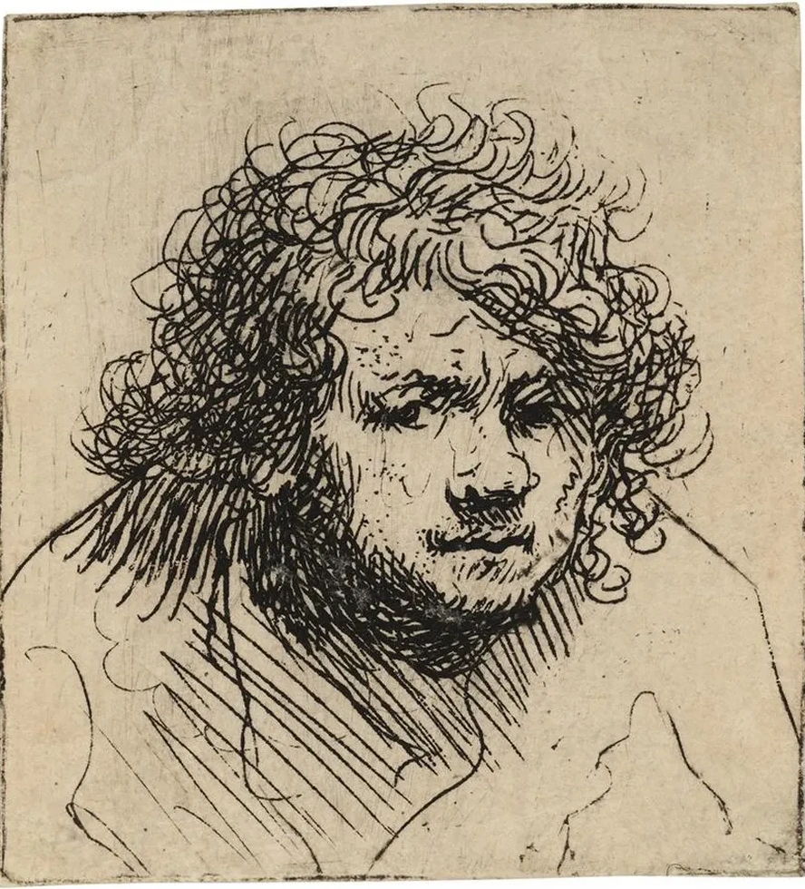 Self - Portrait Leaning Forward Bust