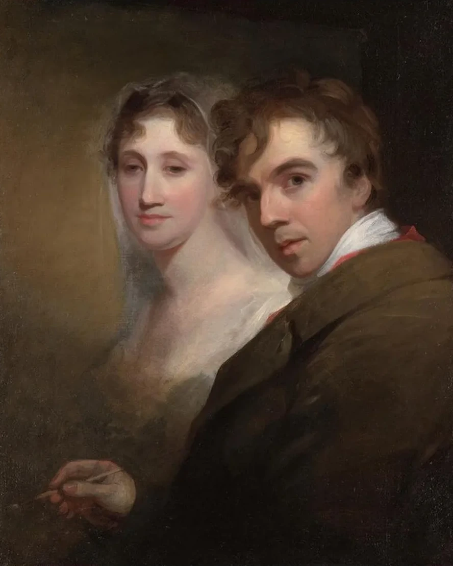 Self - Portrait of the Artist Painting His Wife (Sarah AnnisSully)