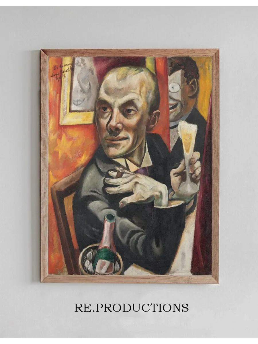 Self - Portrait with Champagne Glass