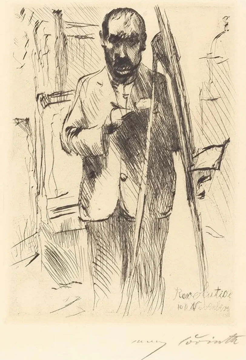 Self - Portrait with Easel