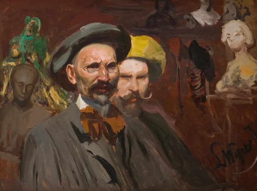 Self - Portrait with Konstanty Laszczka