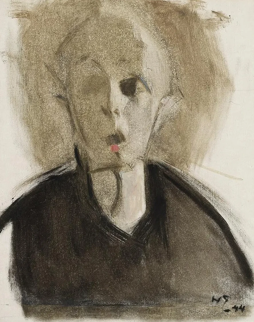 Self - Portrait with Red Spot