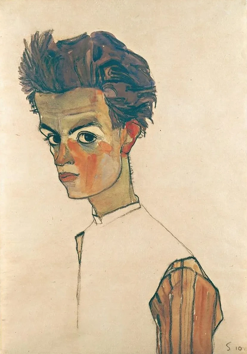 Self - Portrait with Striped Shirt