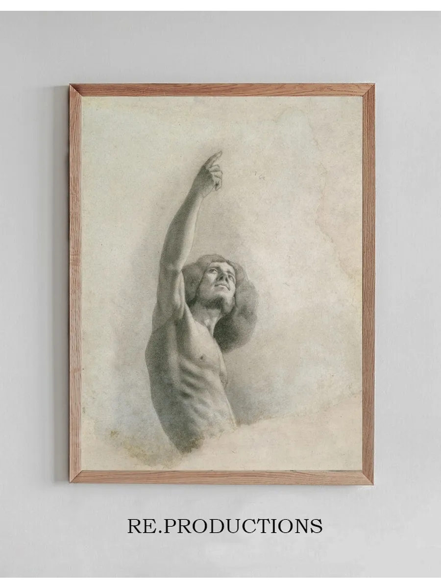 Self - Portrait with Upraised Arm