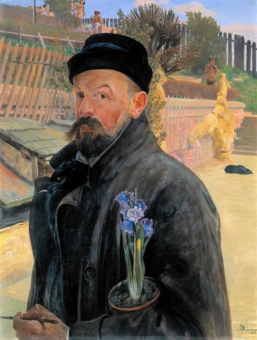 Self - Portrait with a Hyacinth