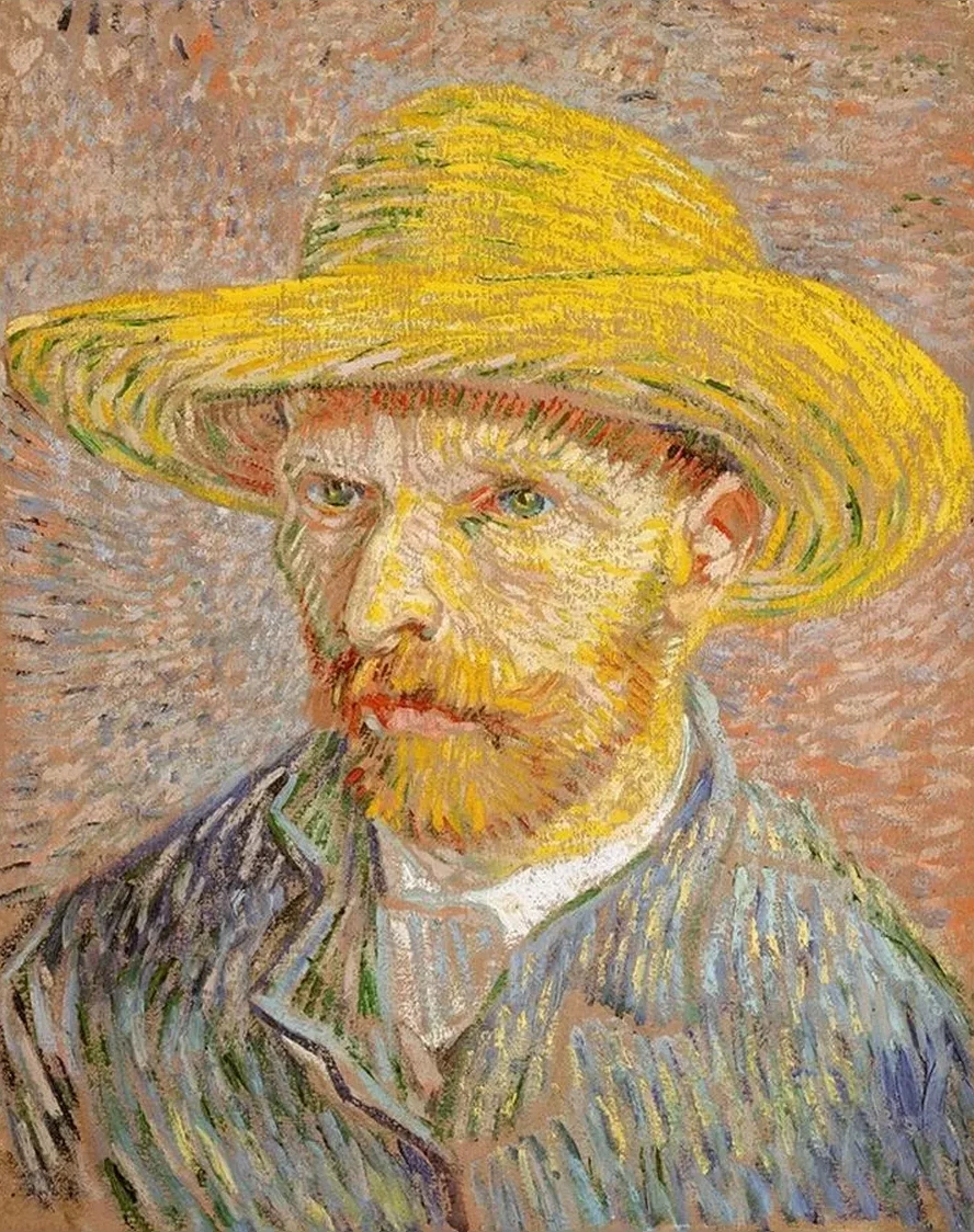 Self - Portrait with a Straw Hat