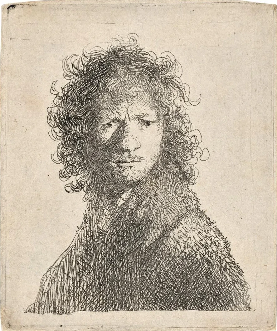 Self - Portrait, Frowning Bust