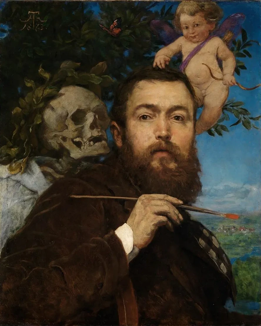 Self - Portrait with Cupid and Death
