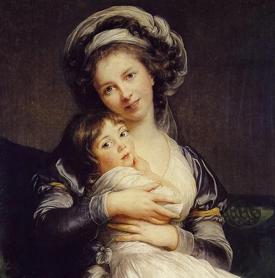 Self - portrait with Her Daughter, Julie (Jeanne Julie Louise)