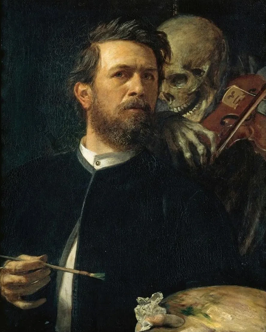Self - Portrait with Fiddling Death