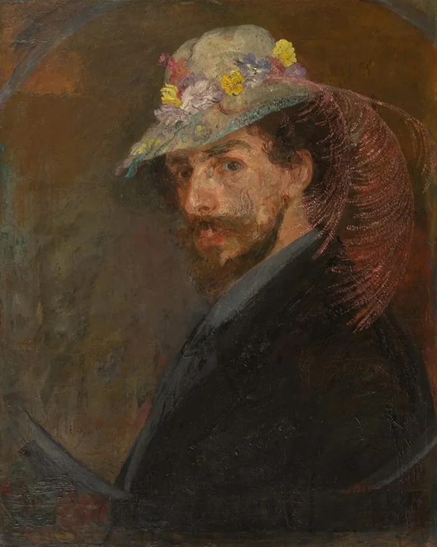 Self - Portrait with Flowered Hat