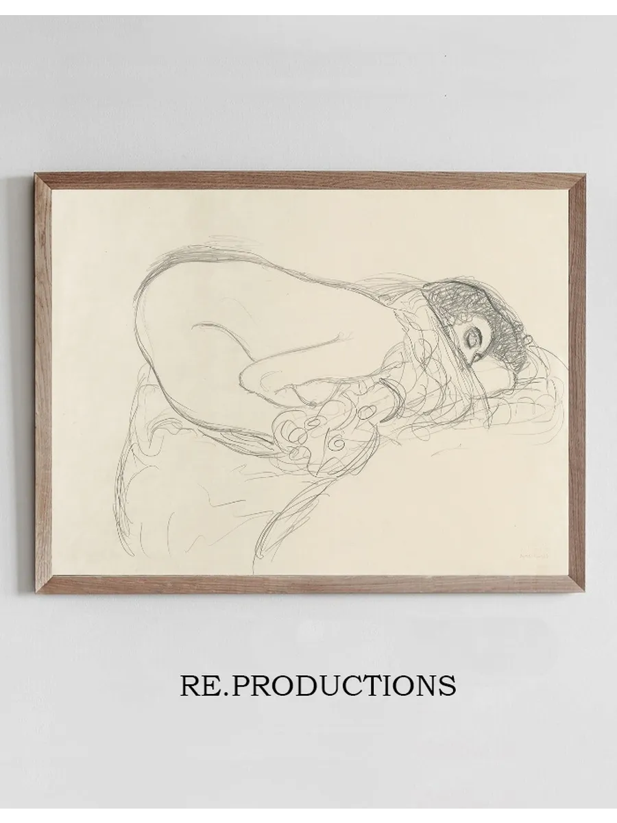 Semi - Nude Leaning Forward (preparatory Work for the Painting Leda)