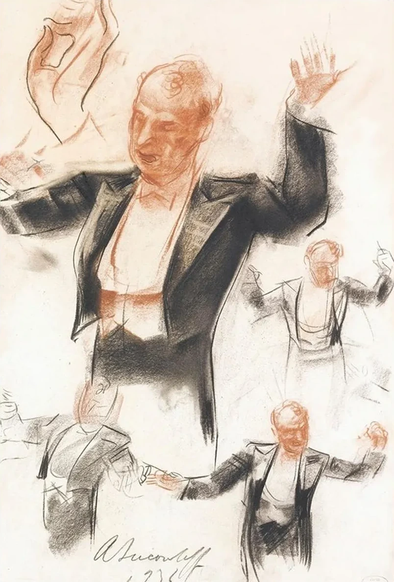 Sergei Kusevitsky Conducting The Boston Symphony Orchestra