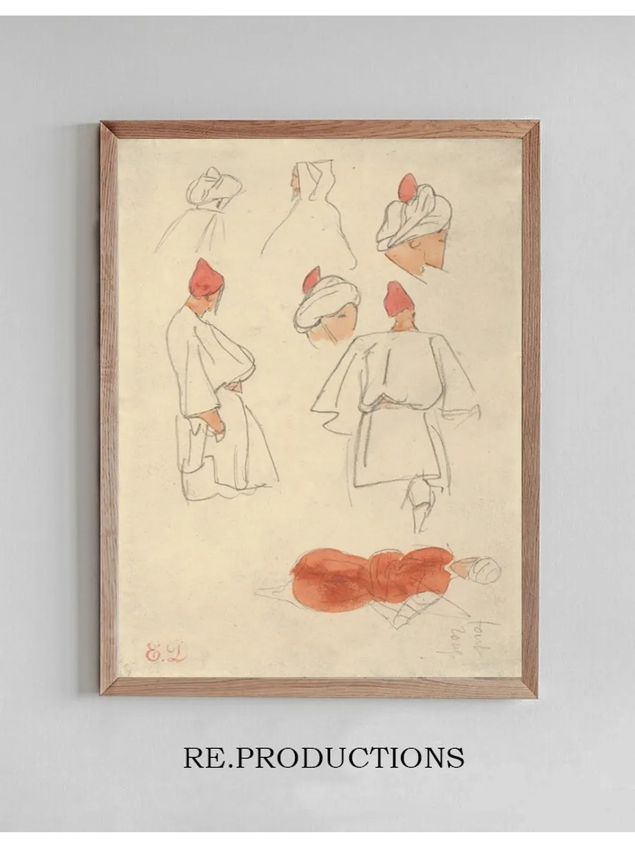 Seven Studies of Moroccan Men's Costume