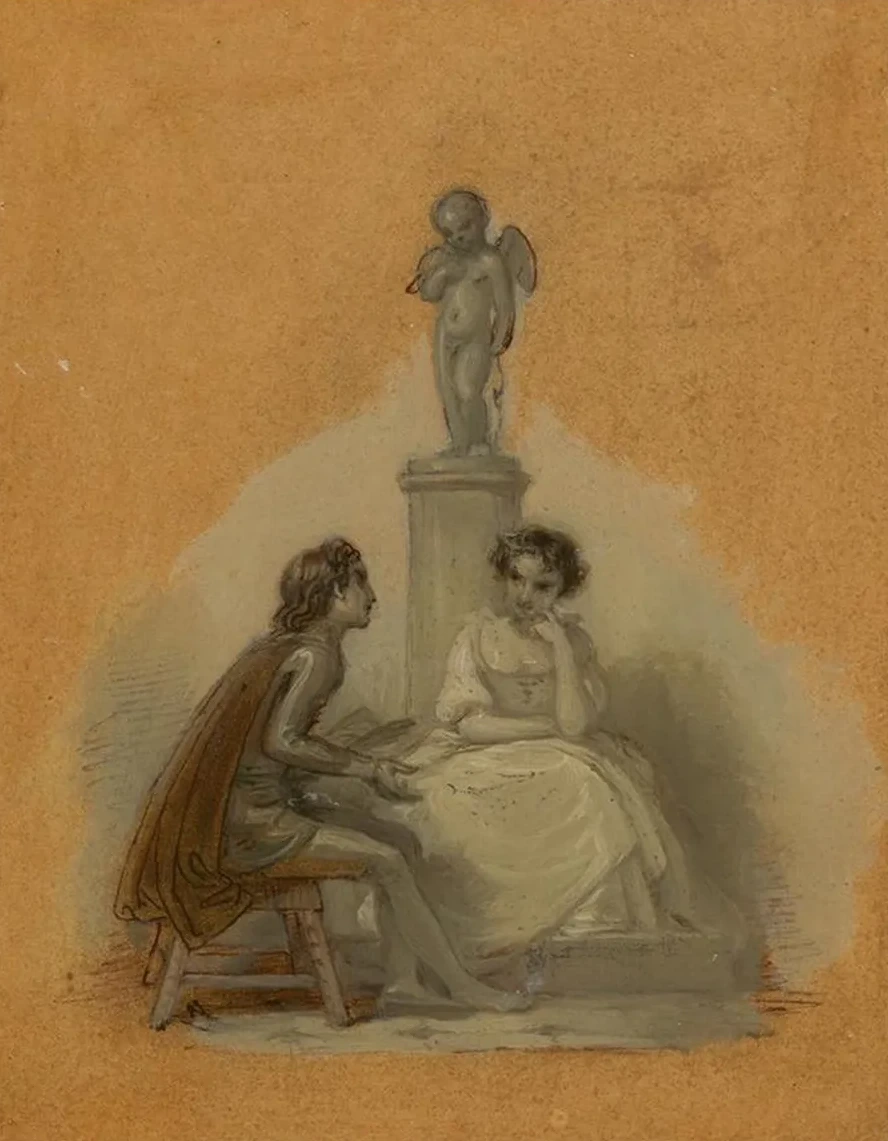 She Never Told Her Love, But Sat Like Patience on a Monument
