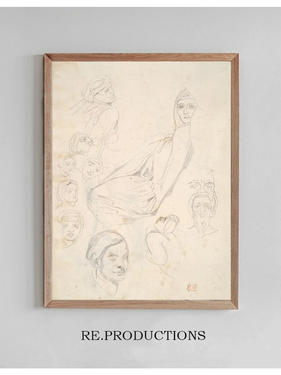Sheet of North African PencilStudies