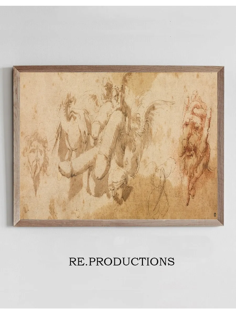 Sheet of Satirical Studies (Amorini Riding Phalli)