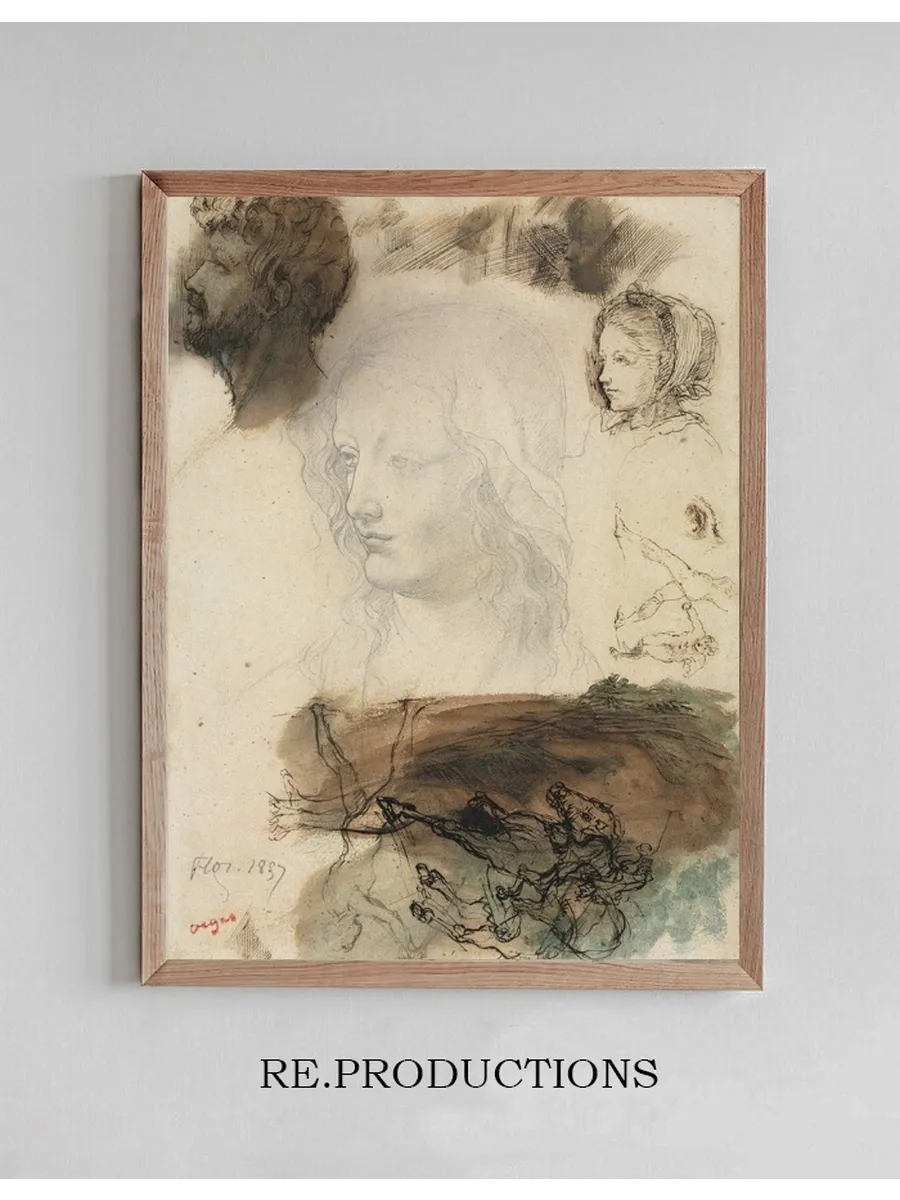 Sheet of Studies and Sketches