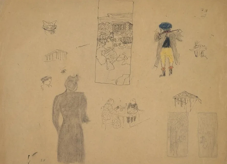 Sheet of Studies for Le JardinPublic