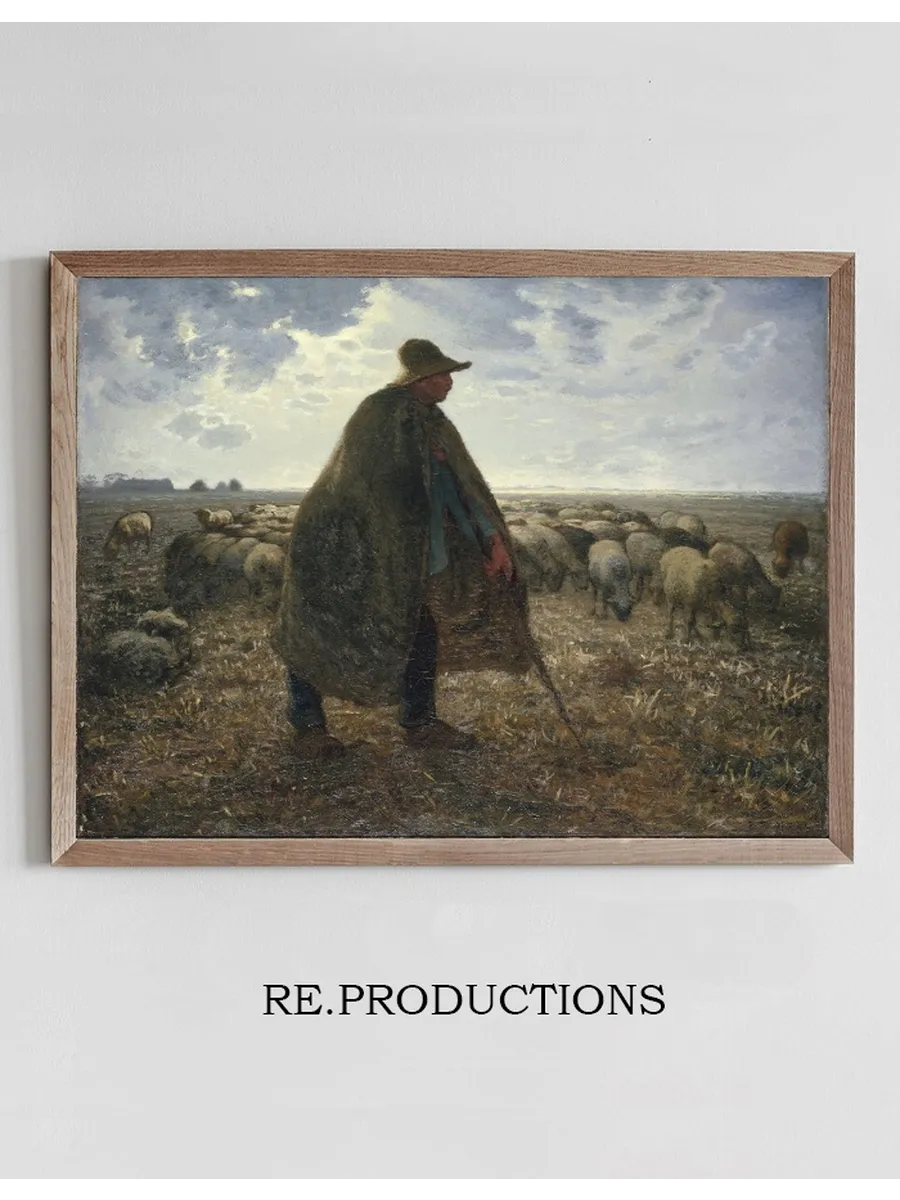 Shepherd Tending His Flock