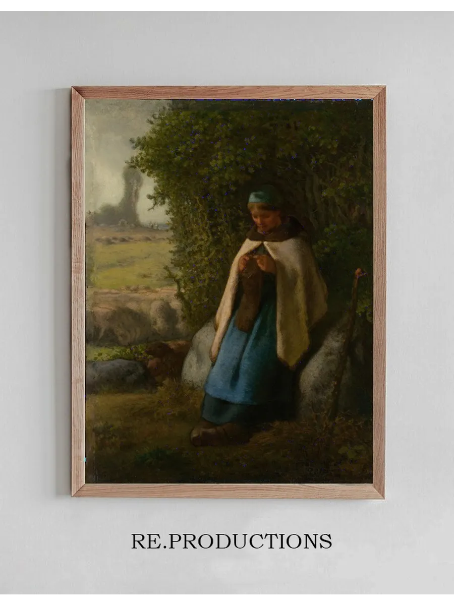 Shepherdess Seated on a Rock